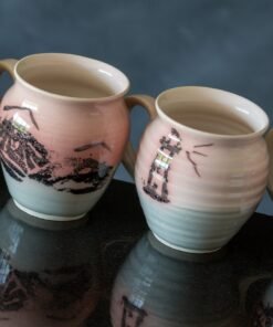 mugs by peninsula pottery donegal