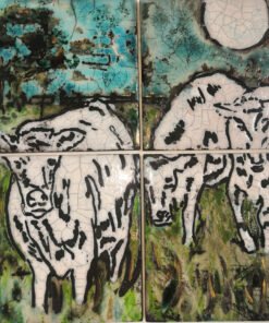 Country Cow gazing 34cm
